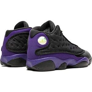 Kids Jordan 13 Retro Court Purple Black Shoes Unisex (414575 015) 1Y